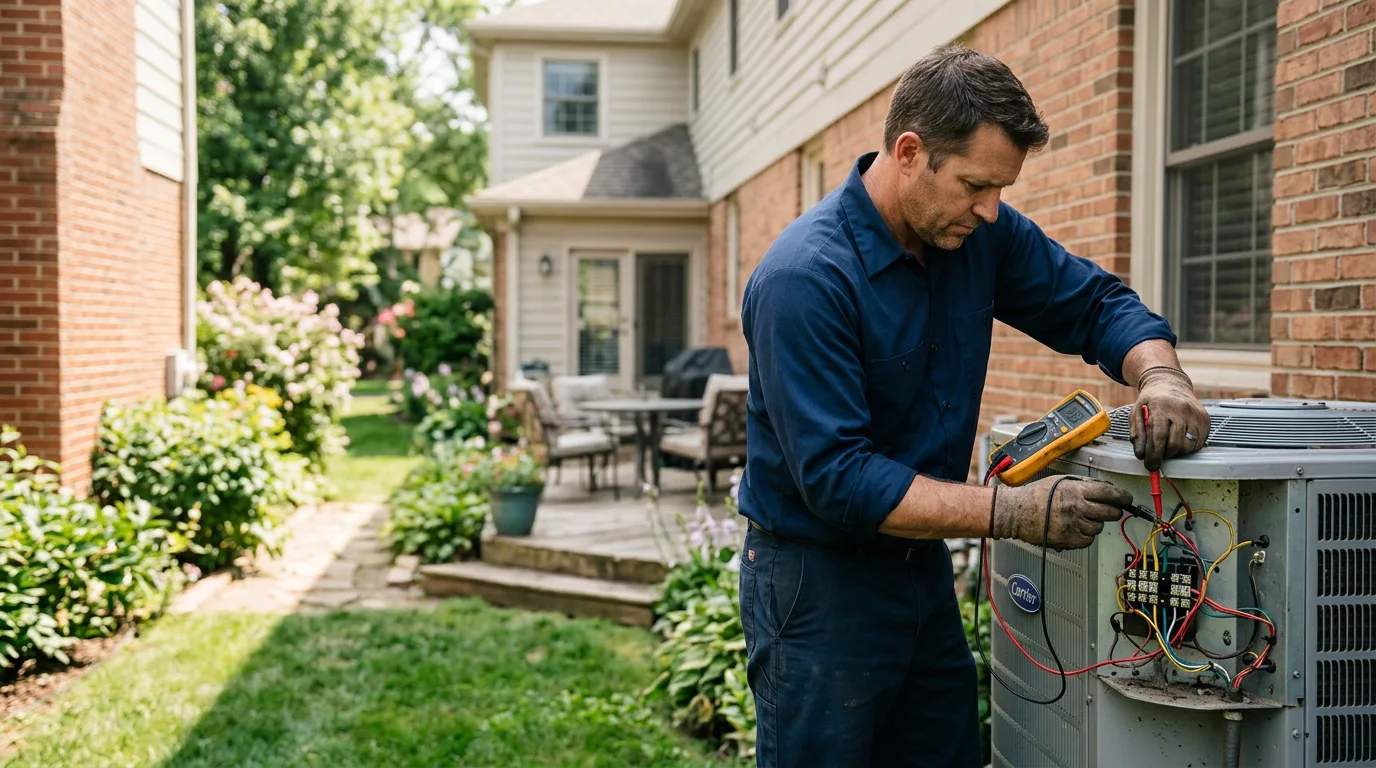 HVAC technician working near Marathon, TX